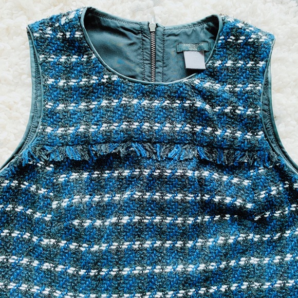 Ann Taylor Factory Shimmer Tweed Fringe Dress - Picture 5 of 7